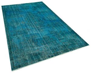Unique Anatolian Vintage Hand-Knotted Tumbled Rug - 161 x 277 cm - Colorful Rugs & Carpets, Wool Rectangular Rugs 