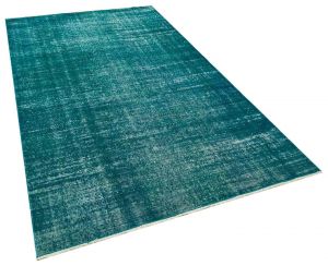 Classic Modern Vintage Tumbled Hand-Knotted Rug - 153 x 256 cm - Colorful Rugs & Carpets, Wool Rectangular Rugs 