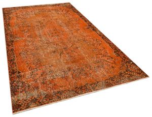 Real Hand-Knotted Tumbled Rug - 177 x 297 cm - Colorful Rugs & Carpets, Wool Rectangular Rugs 