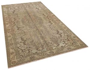 Vintage Hand-Knotted Rug with Unique Beauty - 157 x 266 cm - Colorful Rugs & Carpets, Wool Rectangular Rugs 
