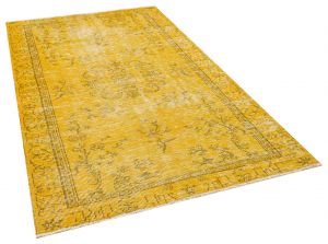 Vintage Hand-Knotted Rug with Unique Beauty - 149 x 235 cm - Colorful Rugs & Carpets, Wool Rectangular Rugs 