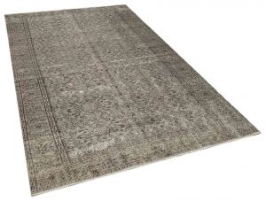 Special Vintage Tumbled Hand-Knotted Rug - 169 x 284 cm - Colorful Rugs & Carpets, Wool Rectangular Rugs 