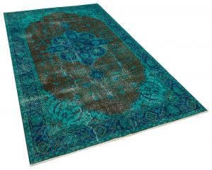 Vintage Rug with Unique Beauty - 156 x 270 cm - Colorful Rugs & Carpets, Wool Rectangular Rugs 