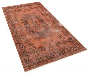 Vintage Hand-Knotted Rug with Unique Beauty - 112 x 217 cm - Colorful Rugs & Carpets, Wool Rectangular Rugs 