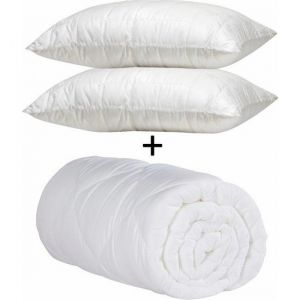 Two Person Cotton Duvet Set and 2-Piece Pillow