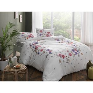 Flowers and Butterflies Double Duvet Cover Set, Colorful Bedding Basics
