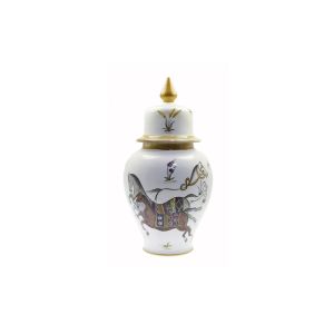 Porcelain Authentic Horse Pattern Vase - 23x23 - Colorful Vases & Jars