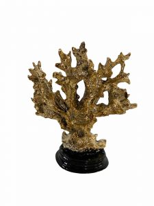 Coral Decorative Object - 24x23 - Gold - Polyester Decorative Objects