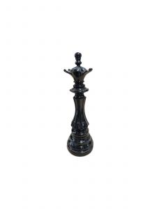Chess Queen Decorative Object - 12x37 - Black - Polyester Decorative Objects
