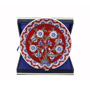 Porcelain Authentic Garden Plate - 30x30 - Red Plates