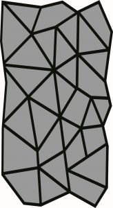GEOMETRIC NON-SLIP FAUX LEATHER BACKING DECORATIVE AREA RUG, Polyamide LIVING ROOM RUGS | Loftry