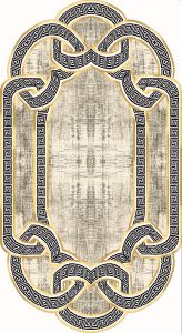 LASER CUT NON-SLIP FAUX LEATHER BACKING DECORATIVE AREA RUG, Polyamide LIVING ROOM RUGS | Loftry