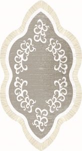 LASER CUT NON-SLIP FAUX LEATHER BACKING DECORATIVE AREA RUG, Polyamide LIVING ROOM RUGS | Loftry