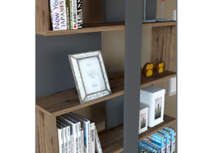 ROTA Anthracite Wooden Bookcase