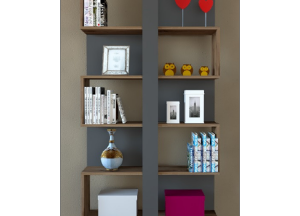 ROTA Anthracite Wooden Bookcase