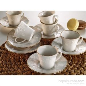Porcelain Cream Coffee Cup Set