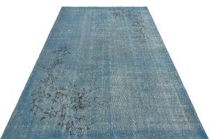 Vintage Carpet with Unique Beauty - 256x175 - Blue Area Rugs, Wool Area Rugs