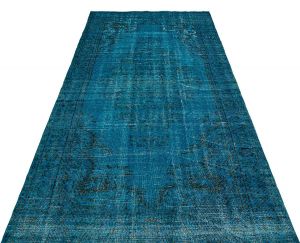 Vintage Carpet with Unique Beauty - 263x145 - Blue Area Rugs, Wool Area Rugs