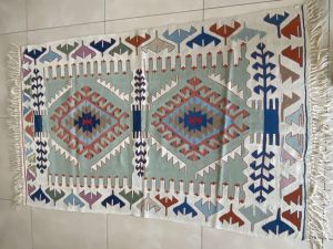 Soft Handwoven Turkish Kilim Rug, Boho Kilim