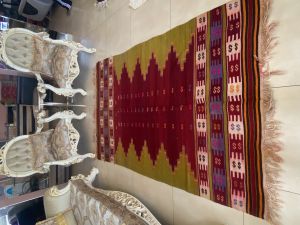 Multicolor Handwoven Turkish Kilim Rug, Boho Kilim