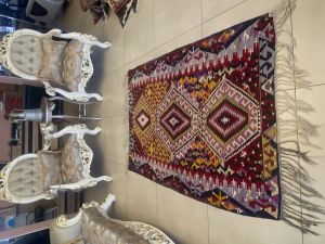 Multicolor Handwoven Turkish Kilim Rug, Boho Kilim