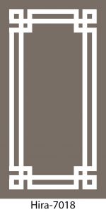 Hira Framed Brown Rug & Carpet Series