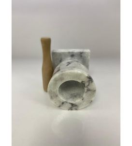 Marble Square Mortar and Pestle - 8x8 - White Utensils & Kitchen Gadgets, Marble Utensils & Kitchen Gadgets