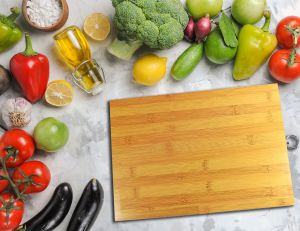 Bamboo Cutting Board, 24 x 34 Cm, Natural Utensils & Kitchen Gadgets