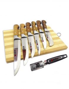 Surmene Original 8-Piece Knife Set including Cutting Board and Sharpener