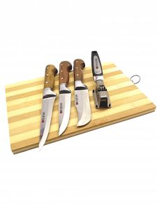 Surmene Original 5-Piece Knife Set including Cutting Board and Sharpener
