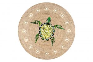 Tortuga Jute Knitted Carpet Wicker Circle Rug | Loftry
