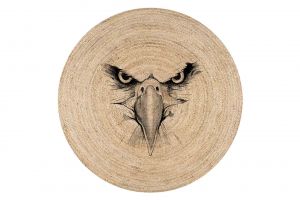 Eagle Jute Knitted Carpet Wicker Rug | Loftry