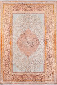 Avant Garde Orange and Copper and Brown Washable Area Rug