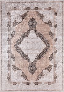 Avant Garde Brown and Mink Washable Area Rug