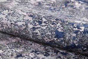 Avangarde Beige and Blue Washable Carpet