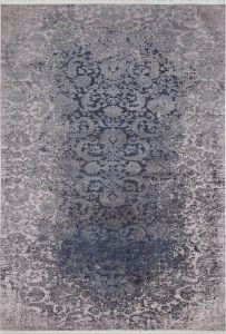 Avangarde Bronze and Navy Blue Washable Carpet