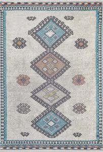 Bohemian Beige Washable Carpet 4