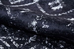 Bohemian Black Washable Carpet 5