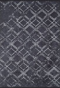 Bohemian Black Washable Carpet 6