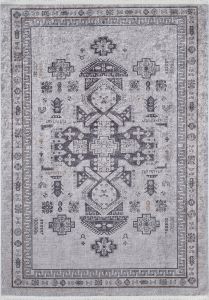 Bohemian Grey Washable Carpet 12