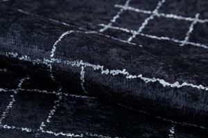 Bohemian Black Washable Carpet 8