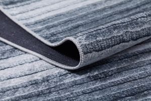 Modern Degrade Grey Washable Area Rug
