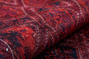 Lofto Ethnic Red Floor Afghan Pattern Rug Carpet