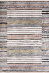 Lofto Ethnic Gray Anthracite Color Washable Carpet