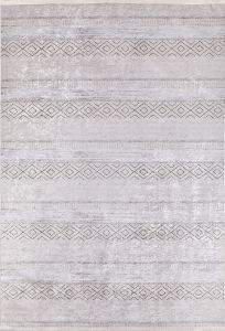 Lofto Gray Bohemian Washable Carpet