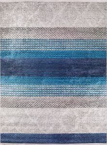 Lofto Degrade Beige and Blue Washable Carpet