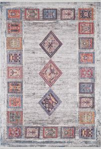 Ethnic Colorful Washable Carpet