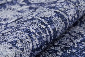 Lofto Modern Navy Blue Color Washable Carpet