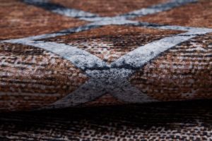 Lofto Modern Brown Washable Carpet