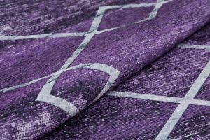 Lofto Modern Purple Color Washable Carpet